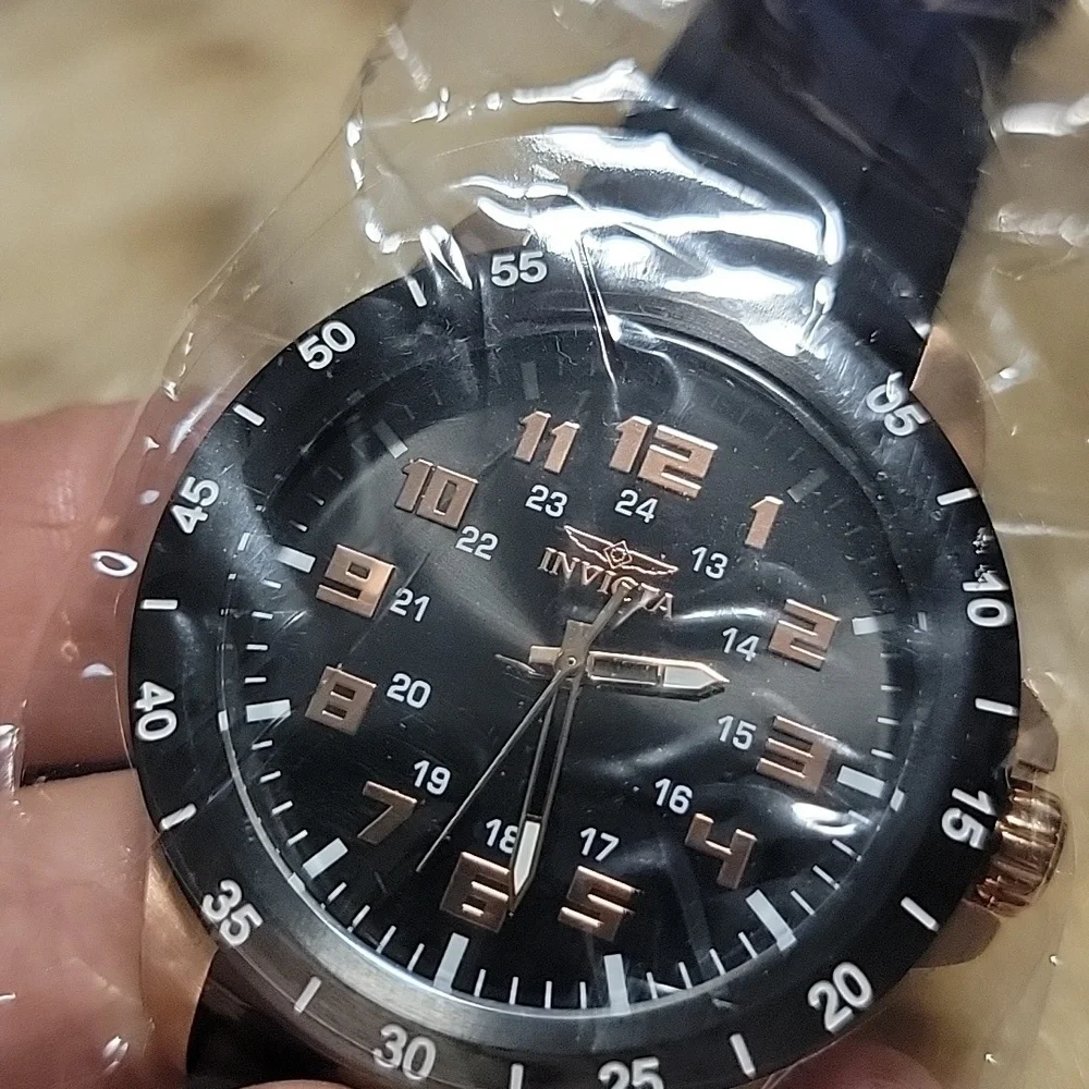 Brand New 4000 Invicta Pro Diver Stratus Black Mens 45mm Rose Gold Accent Watch - Picture 7 of 9